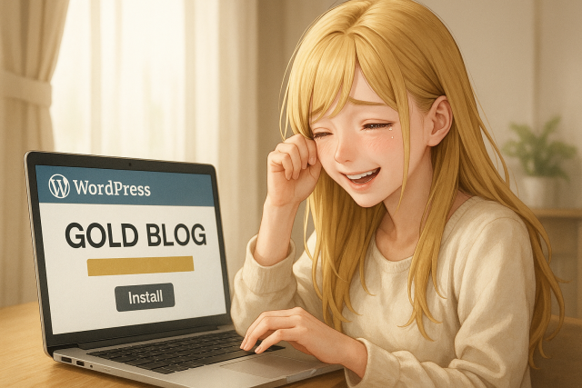 初心者の為のＧＯＬＤ ＢＬＯＧの購入とインストール手順